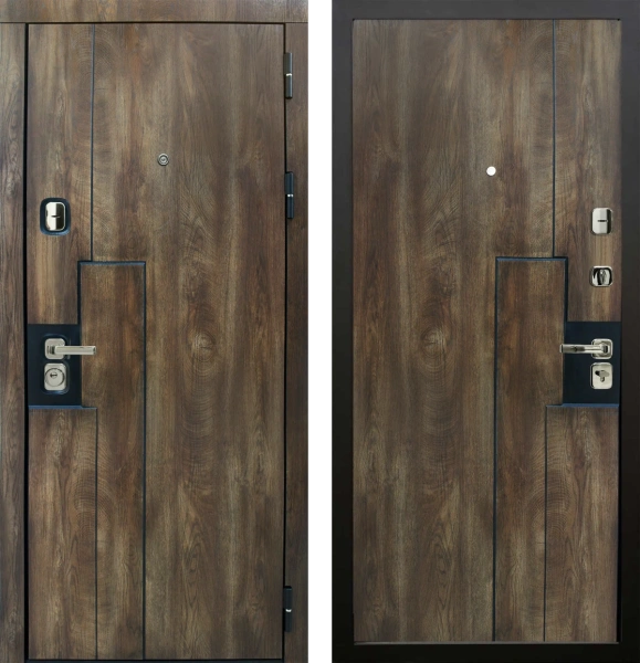 Входные двери Крона ЮР18 Дуб коньяк - ЮР18 дуб коньяк