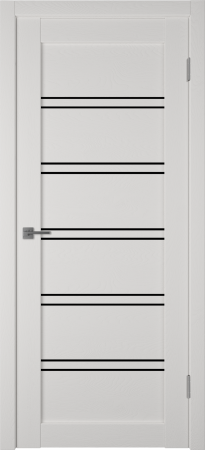 Межкомнатные двери Atum Pro Х28 Black Gloss black gloss Milky White