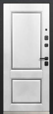 Входные двери Luxor Классика Сатин муар 7024 Эмалит белый
