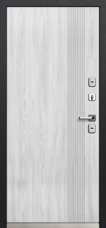 Входные двери Luxor Termo 1 Букле черный Сосна белая