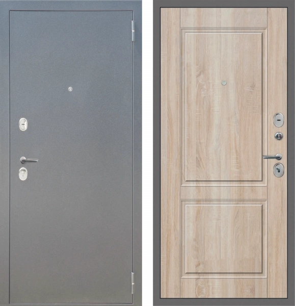 M30 вс. вн. Черное стекло Дуб Сонома светлый