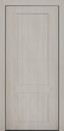 Входные двери Сталлер Comfort 3K ЮП-2 Дуб шале снежный - ЮП-15 (декоративная зеркальная вставка) Дуб шале снежный