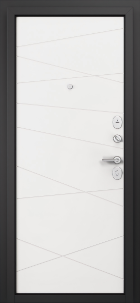 Входные двери F1 FAMILY ECO PP E-130 Верде - Е-130 Белый софт