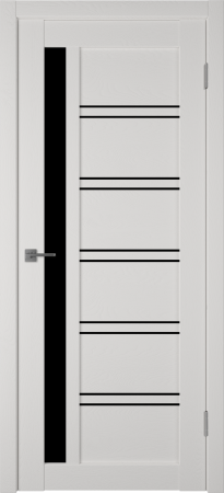 Межкомнатные двери Atum Pro Х38 Black Gloss black gloss Milky White