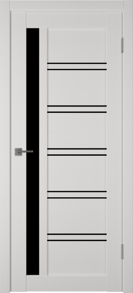 Межкомнатные двери Atum Pro Х38 Black Gloss black gloss Milky White