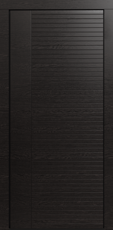 Входные двери Сталлер Comfort 3K ЮП-17 Венге черный - ЮП-15 (декоративная зеркальная вставка) ZB Белый