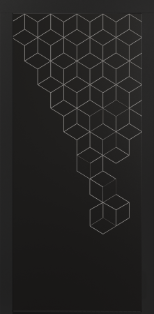 Входные двери Сталлер Comfort 3K ЮП-8 ZB 999-2 Черный кварц - ЮП-28 Айс