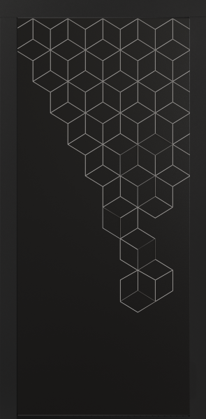 Входные двери Сталлер Comfort 3K ЮП-8 ZB 999-2 Черный кварц - ЮП-28 Айс