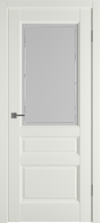 Межкомнатные двери Elegant 3 ДО Crystal Cloud MidWhite