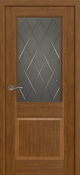 Межкомнатные двери Элегия-1 ДО графит с гравировкой