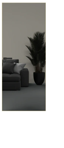 Межкомнатные двери Elen INVISIBLE Вставка зеркало (внутри)