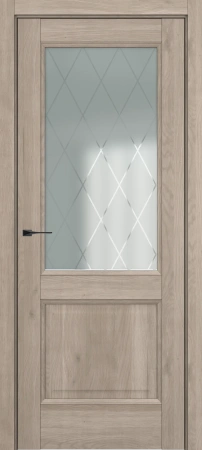 Межкомнатные двери Венеция ДО Baguette B5 Сатинато с рисунком ромб
