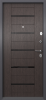 Входные двери DELTA PRO MP D2 DL-1 Темно-серый букле графит - DC-1B Lacobel Black Classic Дуб угольный