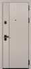 Входные двери Стелс 3К90 вертикаль 2 ЮП-35 Латте (ZB855-2) - ЮП-32 ZB Белый