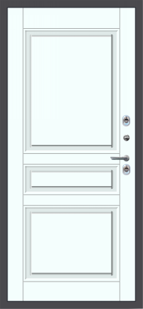 Входные двери M20 ТЕРМО ФЛ Букле графит - ФЛТ-2 Velluto Bianco AG 700