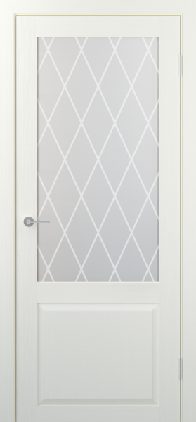 Межкомнатные двери ST24 ДО матовое ромб крупный