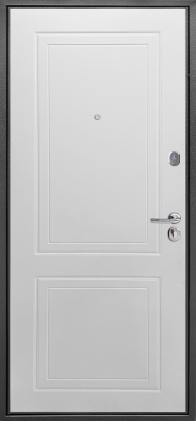 Входные двери Гарда Линии Сатин графит Эмалит белый