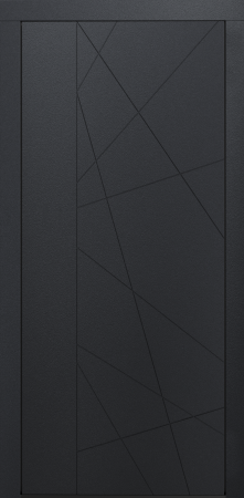 Входные двери Сталлер Comfort 3K ЮП-27 Графит - ЮП-5 ZB Белый