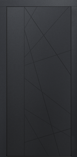 Входные двери Сталлер Comfort 3K ЮП-27 Графит - ЮП-5 ZB Белый