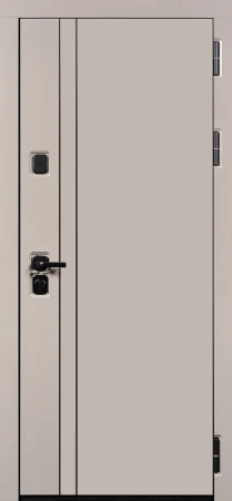 Входные двери Молден 3К90 вертикаль 2 ЮП-32 Латте (ZB855-2) - ЮП-32 ZB Белый