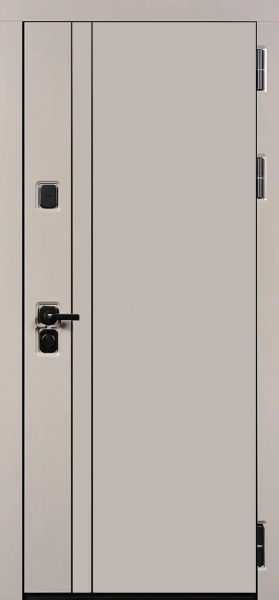 Входные двери Молден 3К90 вертикаль 2 ЮП-32 Латте (ZB855-2) - ЮП-32 ZB Белый