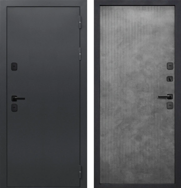 ISOTERMA Букле графит Бетон лофт грей