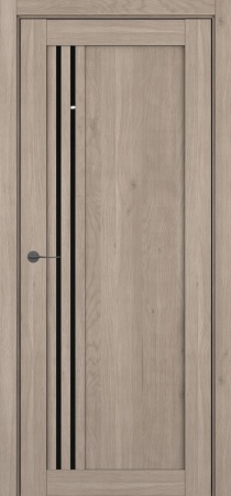 Межкомнатные двери S22 ДО Lacobel Black Classic Милк вуд