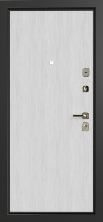 Входные двери TR 17 Без фрезеровки Букле черный - ЮП-13 Artic Oak