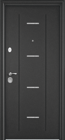 Входные двери DELTA PRO MP D3 (DL) DL-1 Темно-серый букле графит - СК68 Бьянко
