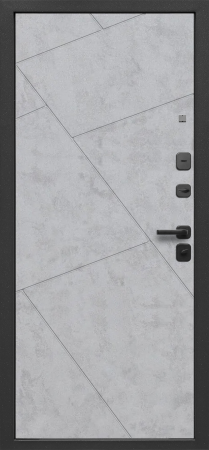 Входные двери Гарда 9 Геометрия Бетон лофт графит бетон снежный