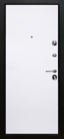 Входные двери Натта ЮР3 Графит - Без фрезеровки ZB Белый
