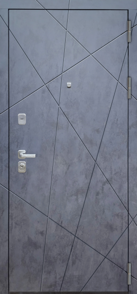 Входные двери M7 ФЛ-31 Бетон графит - ФЛ-31 бетон снежный