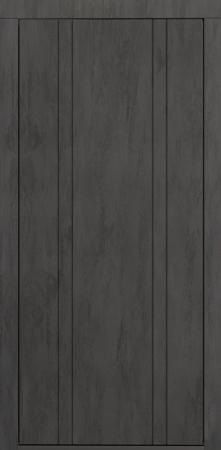 Входные двери Сталлер Comfort 3K ЮП-7 бетон графит - ЮП-16 (декоративная зеркальная вставка) Бьянко