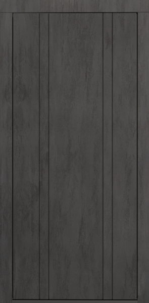 Входные двери Сталлер Comfort 3K ЮП-7 бетон графит - ЮП-16 (декоративная зеркальная вставка) Бьянко