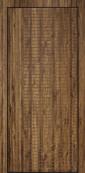 Входные двери Сталлер Comfort 3K ЮП-17 Дуб модена - ЮП-15 (декоративная зеркальная вставка) Айс