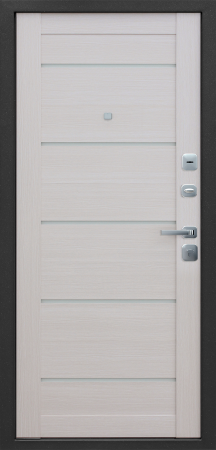 Входные двери Гарда 9 Серебро Антик серебро Лиственница беж.