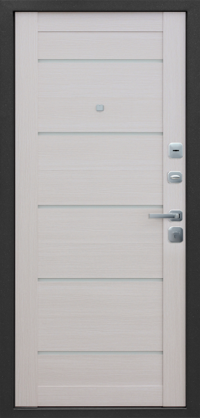 Входные двери Гарда 9 Серебро Антик серебро Лиственница беж.