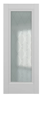 Межкомнатные двери Неаполь ДО Baguette B1 Сатинато с рисунком ромб