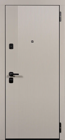 Входные двери TR 18 вертикаль 2 ЮП-21 Латте (ZB855-2) - ЮП-32 ZB Белый