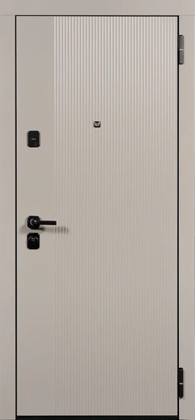 Входные двери TR 18 вертикаль 1 ЮП-21 Латте (ZB855-2) - ЮП-31 ZB Белый