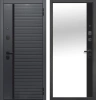 Входные двери Гарда 9 см Черное Зеркало Сатин черный Сатин черный