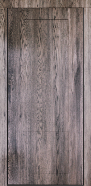 Входные двери Сталлер Comfort 3K ЮП-2 Дуб йорк серый - ЮП-16 (декоративная зеркальная вставка) ZB Белый