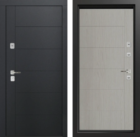 Входные двери Сталлер Comfort 3K ЮП-6 Графит - ЮП-6 Artic Oak