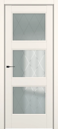 Межкомнатная дверь Гранд ДО Baguette B5 Сатинато с рисунком ромб