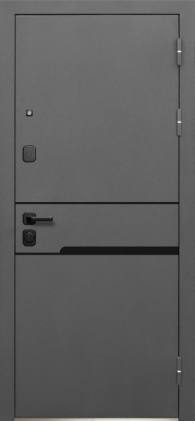 Входные двери Luxor Классика Сатин муар 7024 Эмалит белый