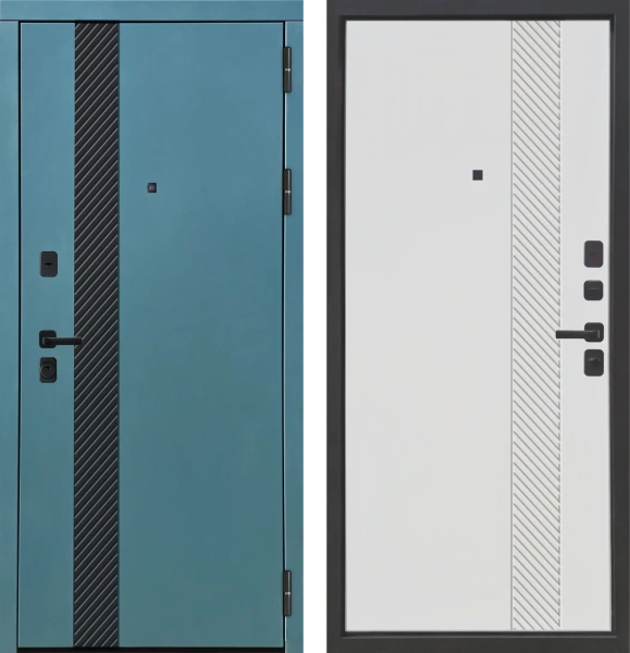 Входные двери M15 ФЛ-35 Velluto Verde - ФЛ-35 Velluto Ferro