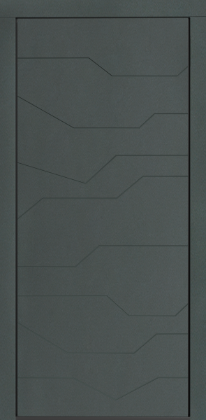 Входные двери Сталлер Comfort 3K ЮП-23 Грин - ЮП-15 (декоративная зеркальная вставка) ZB Белый