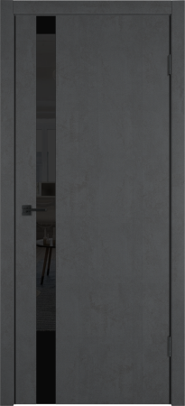 Межкомнатные двери Urban 1 SV Lacobel черный лак Jet loft