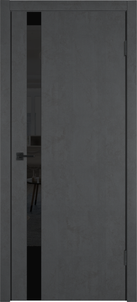 Межкомнатные двери Urban 1 SV Lacobel черный лак Jet loft