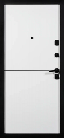 Входные двери Стелс 3К90 горизонталь 1 ЮП-35 Латте (ZB855-2) - ЮП-33 ZB Белый